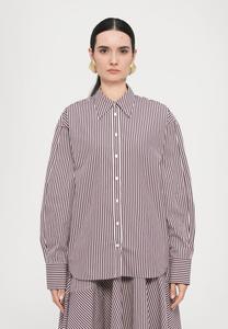 Блуза BITE Studios VERA CURVED SLEEVE STRIPED SHIRT, Plum/White