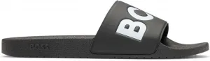 Мужские слайдеры BOSS Aryeh, сделанные в Италии, с крупным логотипом, размер, черный