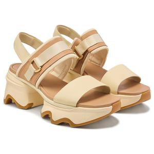 Сандалии на каблуке с ремешком Sorel, honey white/sea salt