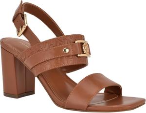 Женские босоножки на каблуке Tommy Hilfiger Sylvier, Medium Brown Logo 210