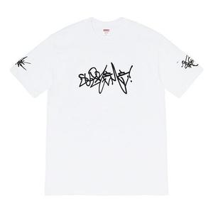 Футболка ss20 week 4 rammellzee tag tee logo tee Supreme, белый