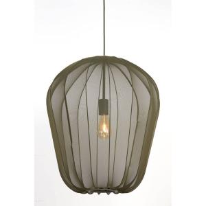 Подвесной светильник Light & Living Plumeria, зеленый - структурная ткань - 50 x 60 x 50 см