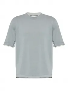 Футболка в рубчик Eleventy, серый