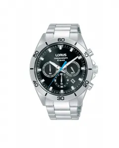 Мужские часы Sport man RT335KX9 из стали с серебряным ремешком Lorus, серебряный