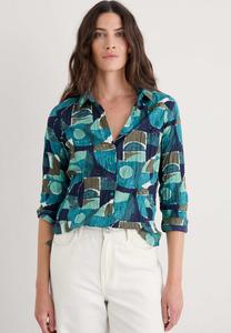 Блуза Seasalt Cornwall LARISSA, Teal - Penwith Abstract Emulsion/Teal