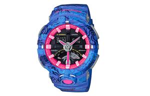 Касио GA-500CG-2A Мужские часы Black с жидкокристаллическим/аналоговым двойным дисплеем