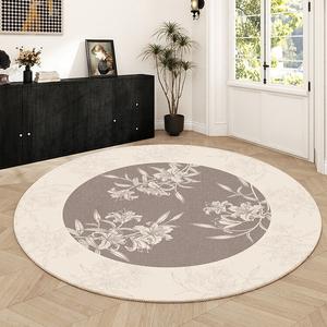 Budis Ковер 80 см круглый для кресла/компьютерного стула, полукруглый, Vintage Brown, защита пола