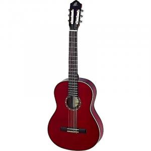 Акустическая гитара Ortega Guitars Family Series Left-Handed Nylon String Guitar in Gloss Wine Red w/ Gig Bag