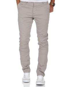 Брюки чинос Amaci&Sons Slim Fit mit Stretch ATLANTA, светло серый