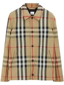 Куртка-рубашка в клетку BURBERRY, нейтральный