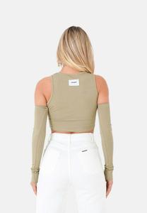 Топ с длинными рукавами ATTACHED Sixth June, зеленый