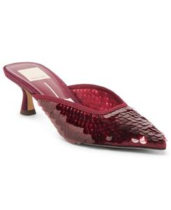 Женские туфли-мюли Cleo с пайетками и острым носком Dolce Vita, Cranberry Sequin