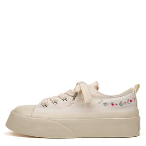 STAE Женские белые противоскользящие износостойкие низкие скейтерские кроссовки, цвет White