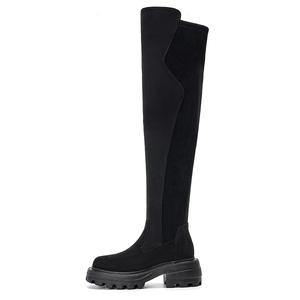 EBLAN Сапоги выше колена женские черные