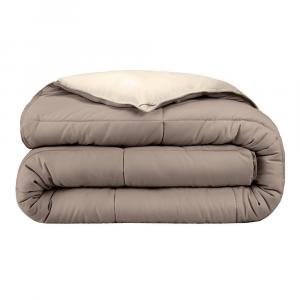 Двустороннее пуховое альтернативное одеяло Bare Home, цвет Taupe And Sand