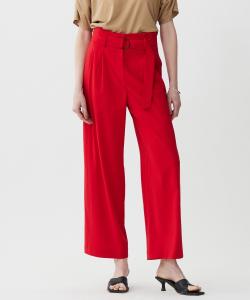 Широкие прямые брюки из сухого льна T/R