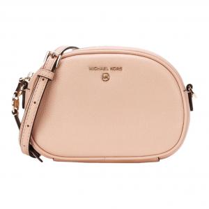 Сумка через плечо Jet Set из коровьей кожи, цвет нюдово-розовый MICHAEL KORS