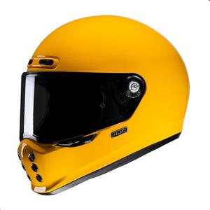 HJC V10 Solid полнолицевой мотошлем с HJ-41 Pinlock Shield, одобрен DOT (Deep Yellow, XX-Large)