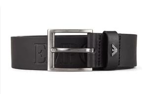 Кожаный ремень EMPORIO ARMANI, черный