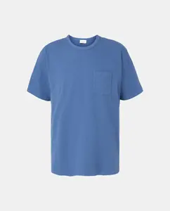 Мужская однотонная футболка с круглым вырезом Emidio Tucci, темно-синий