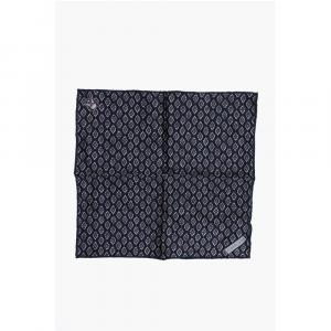 Шелковый нагрудный платок с геометрическим узором Corneliani, синий