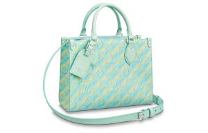 ONTHEGO Кожаная сумка Jungle через плечо кроссбод маленькая женская зеленая LOUIS VUITTON