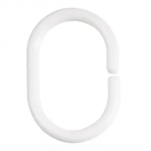 Комплект из 12 колец для штор для душа El Corte Inglés, белый