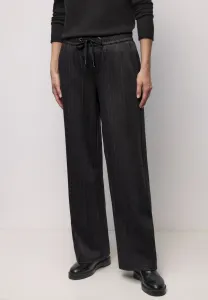 Спортивные штаны из жаккарда «рыбья кость» Street One, Schwarz