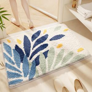 Dajiang Ковер 40х60 см для спальни/ванной, впитывающий, нескользящий, Yefeiwu Pattern, набор из 2 шт
