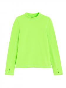 COOL CLUB Футболка с длинными рукавами неоново-зеленого цвета