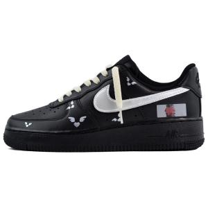 Кроссовки Nike Air Force 1 Skateboarding Shoes Unisex Low-top Black/silver, черный