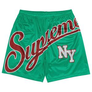 Шорты Supreme Big Script Mesh Short, зеленый