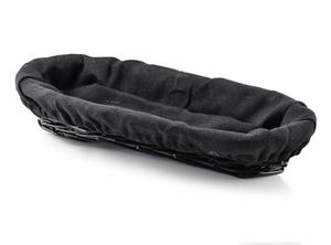 Корзина для столовых приборов Sino Black 28x11x5 см, натуральный материал Mondex, черный