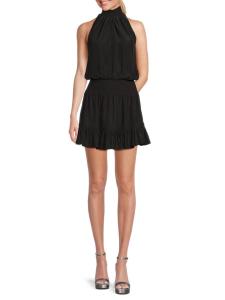 Мини-платье Mahala со сборками Ramy Brook, черный