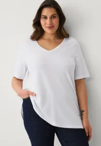 Базовая футболка vförmiges Ellos Plus Collection, White