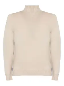 Джемпер из смесовой кашемировой пряжи Fedeli, нейтральный