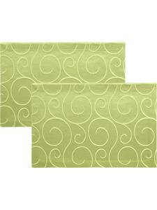 Erwin Müller Жаккардовые салфетки из смесовой хлопковой ткани, комплект из 2 штук, Оберхаузен, зеленый цвет
