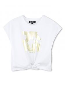Dkny Kids футболка с логотипом, белый