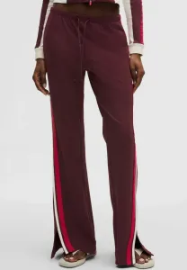 Полосатые облегающие спортивные брюки со средней посадкой Lululemon, Burgundy Bay Light Ivory Oxford Red
