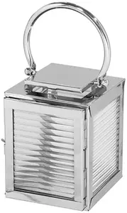 Фонарь Fink Malaga с небьющимся стеклом, серебряный