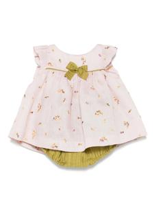 Платье с цветочной вышивкой La Stupenderia, розовый