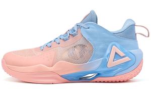 Баскетбольные кроссовки Sonic Boom 2.0 мужские низкие розовые небесно-голубые Peak