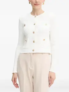 Кардиган в рубчик на пуговицах GUESS USA, белый