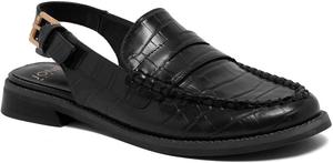 Женские слингбэк-лоферы Jones New York - лоферы с задним ремешком в стиле пенни-лоафер с регулируемой пряжкой, округлым носком и удобной мягкой стелькой для работы и повседневной носки, черный