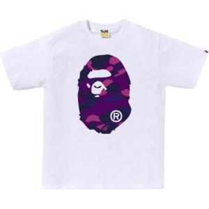 Футболка с камуфляжным принтом A BATHING APE, фиолетовый