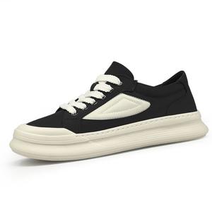 SENJIALUO Мужские черные легкие противоскользящие износостойкие скейтерские кеды, цвет Black