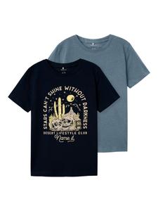 Рубашка NAME IT NKMHANSI, цвет Navy/Smoke blue