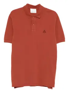 Рубашка поло с вышитым логотипом ISABEL MARANT, коричневый