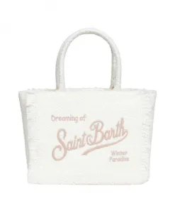 Твидовая сумка через плечо Vanity Mc2 Saint Barth, бежевый