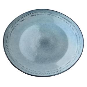 Керамическая тарелка Basic Nature Blue, 27,5x27,5x3 см Mondex, синий